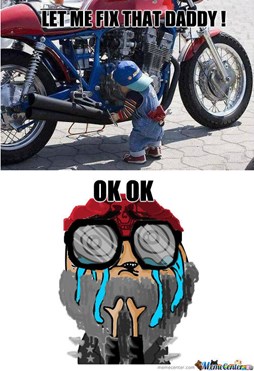 head and shoulders 5 in 1 meme for motorcycle riders! #funny #meme  #motorbike