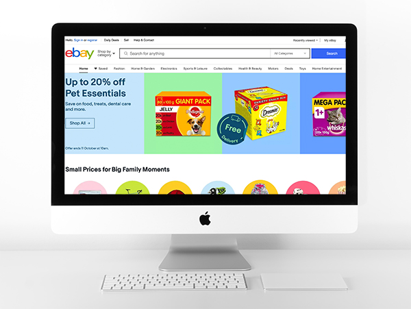 Screenshot of ebay on a mac