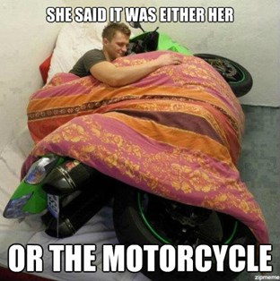 Ironic biker meme