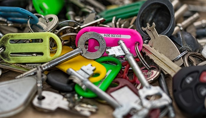 Set of motorcycle keys